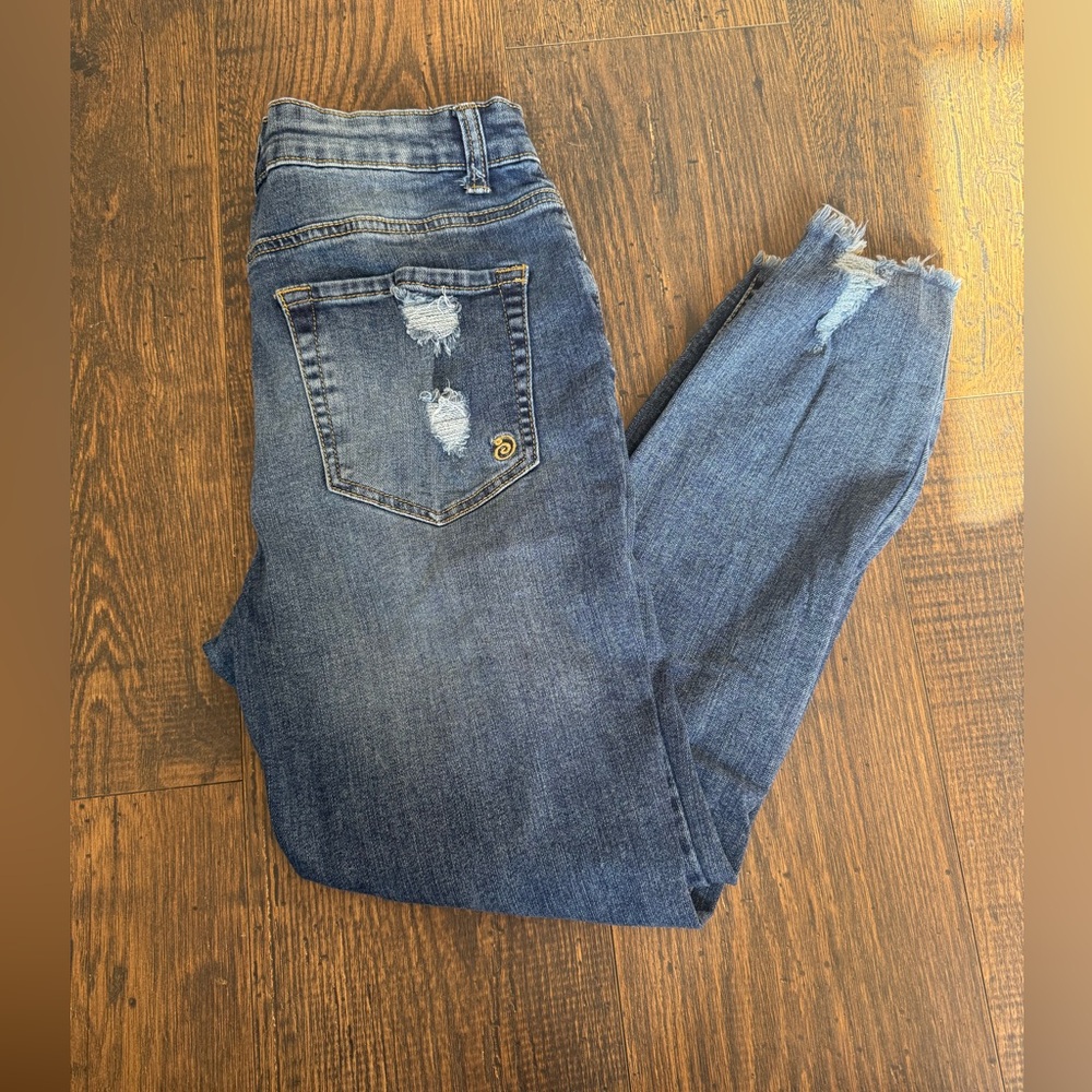 Indigo Rein High Rise Ankle Jeans